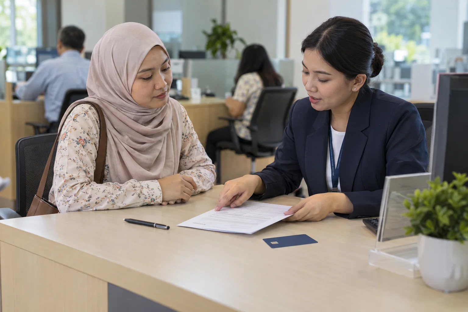 Ilustrasi semakan kebenaran potongan akaun bank